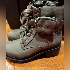 Juicy Couture Combat Boots 8.5